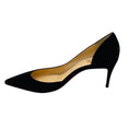 Load image into Gallery viewer, Christian Louboutin Black Pointed Toe Suede D'Orsay Pumps
