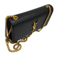 Load image into Gallery viewer, Saint Laurent Black / Gold Hardware Kate Embossed Leather Shoulder Bag