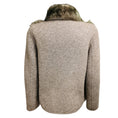 Load image into Gallery viewer, Suprema Taupe Wool Tweed and Lamb Shearling Fur Jacket
