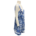 Load image into Gallery viewer, Alexis Blue / White Anika Linen and Cotton Mini Dress