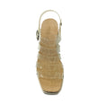 Load image into Gallery viewer, Stella McCartney Transparent / White Elyse Logo Platform Sandals