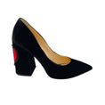 Load image into Gallery viewer, Charlotte Olympia Black / Red Heart Velvet Pumps