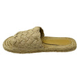 Load image into Gallery viewer, Bottega Veneta Natural / Cane Sugar Jute Braid Espadrille Woven Jack Flat Slide Sandals