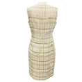 Load image into Gallery viewer, Kiton Ivory / Gold / Silver Metallic Sleeveless Tweed Dress with Gold Buttons