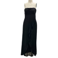 Load image into Gallery viewer, Halston Black Strapless Silk Gown / Formal Dress