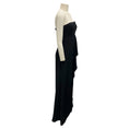 Load image into Gallery viewer, Halston Black Strapless Silk Gown / Formal Dress
