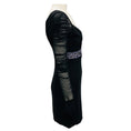 Load image into Gallery viewer, Versace Black / Purple Crystal Embellished Mesh Mini Cocktail Dress