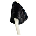 Load image into Gallery viewer, Oscar de la Renta Couture Navy Blue Cropped Mink Fur and Chinchilla Fur Jacket with Satin Lining