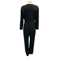 Load image into Gallery viewer, Carolina Herrera Black Cut-Out Detail Long Sleeved Crepe Jumpsuit