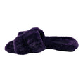 Load image into Gallery viewer, Hermes Purple H Cut Out Shearling Oran Sandals
