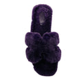 Load image into Gallery viewer, Hermes Purple H Cut Out Shearling Oran Sandals