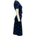 Load image into Gallery viewer, Alexander McQueen Black / Blue Iris Jacquard Knit Skirt and Top Set