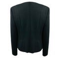 Load image into Gallery viewer, Chanel Uniform Black Braided Trim Button Front Wool Knit Jacket