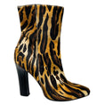 Load image into Gallery viewer, Tamara Mellon Tan Animal Print Calf Hair Ankle Boots