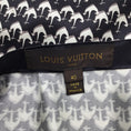 Load image into Gallery viewer, Louis Vuitton Black / White Anchor Print Silk Skirt
