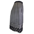 Load image into Gallery viewer, Louis Vuitton Black / White Anchor Print Silk Skirt