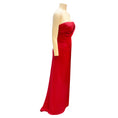 Load image into Gallery viewer, Elie Saab Red Strapless Silk Gown / Formal Dress
