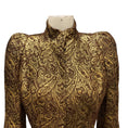 Load image into Gallery viewer, Thierry Mugler Gold / Brown Metallic Jacquard Jacket and Skirt Suit Set