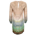 Load image into Gallery viewer, Matthew Williamson Beige Multi Silk Long Sleeved Dress
