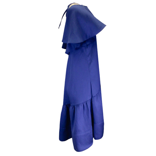 Kalita Blue Open Back Swing Dress