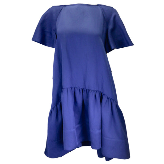 Kalita Blue Open Back Swing Dress