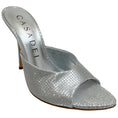 Load image into Gallery viewer, Casadei Silver Embossed Scarlet Diadema Sandals