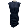 Load image into Gallery viewer, Veronica Beard Navy Ruched Tima Dress