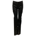 Load image into Gallery viewer, Chanel Black Fall Winter 2010 Camellia Stretch Lambskin Leather Pants