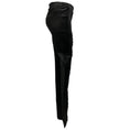 Load image into Gallery viewer, Chanel Black Fall Winter 2010 Camellia Stretch Lambskin Leather Pants