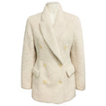 Load image into Gallery viewer, Dorothee Schumacher Cream Double Breasted Faux Fur Sherpa Coat
