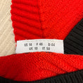 Load image into Gallery viewer, Akris Punto Orange / Cream / Black Long Sleeved Wool Knit Pullover Sweater