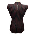Load image into Gallery viewer, Alexander McQueen Black / Bordeaux 2024 Striped Wool Vest