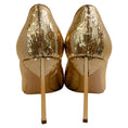 Load image into Gallery viewer, Casadei Gold Sequined Mermaid Pumps
