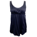 Load image into Gallery viewer, Brunello Cucinelli Navy Blue Silk Cami Blouse
