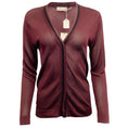 Load image into Gallery viewer, Dries van Noten Burgundy Marjella V Neck Sweater