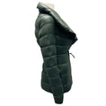 Load image into Gallery viewer, Mackage Olive Green / Black Leather Trimmed Quilted Down Puffer Jacket