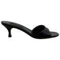 Load image into Gallery viewer, Casadei Black Leather Minorca Kitten Heel Sandals