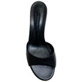 Load image into Gallery viewer, Casadei Black Leather Minorca Kitten Heel Sandals
