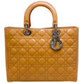 Load image into Gallery viewer, Christian Dior Beige Patent Leather Cannage Lady Dior Bag