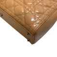 Load image into Gallery viewer, Christian Dior Beige Patent Leather Cannage Lady Dior Bag