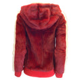 Load image into Gallery viewer, Mr & Mrs Italy Red / Ivory / Green Camo Lined Hooded Full Zip Mink Fur Jacket
