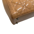 Load image into Gallery viewer, Christian Dior Beige Patent Leather Cannage Lady Dior Bag