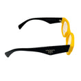 Load image into Gallery viewer, Prada Yellow / Black Plastic Frame Optical RX Eyeglasses