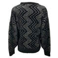 Load image into Gallery viewer, Missoni Black / Silver 2024 Sequined Zig Zag Knit Crewneck Sweater