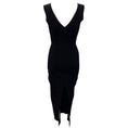 Load image into Gallery viewer, Rick Owens Black Knit Sleeveless Midi Dress