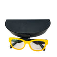 Load image into Gallery viewer, Prada Yellow / Black Plastic Frame Optical RX Eyeglasses