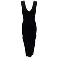 Load image into Gallery viewer, Rick Owens Black Knit Sleeveless Midi Dress