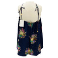 Load image into Gallery viewer, Zimmermann Navy Bouquet Halter Neck Blouse