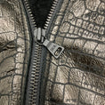 Load image into Gallery viewer, Alice + Olivia Black Embossed Shearling Moto Zip Jacket