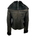 Load image into Gallery viewer, Alice + Olivia Black Embossed Shearling Moto Zip Jacket